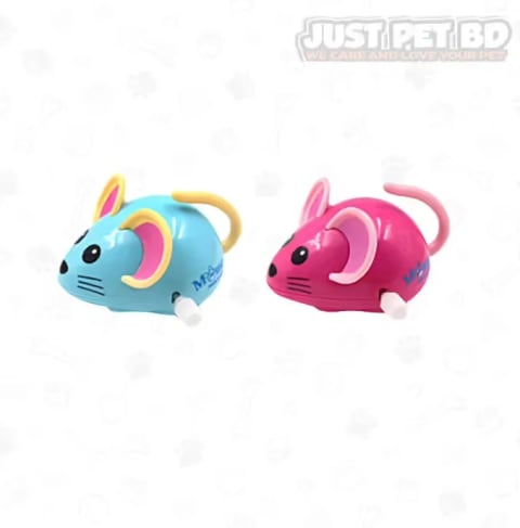 Tiny Clock Work Spring Mouse toy for Pet Cat