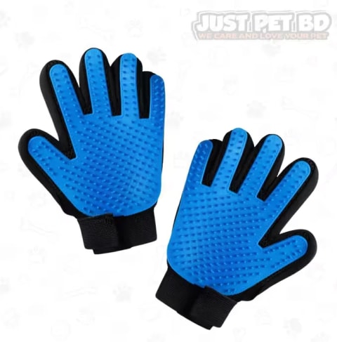 Pet Grooming Gloves || Hair Remove, Effective Massage, Bathing For All Pets Right Hand