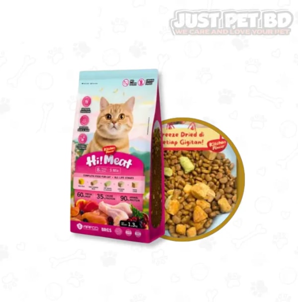Kitchen Flavor Grain-Free Hi Meat Cat Food 1kg – High Protein Premium Dry Cat Food