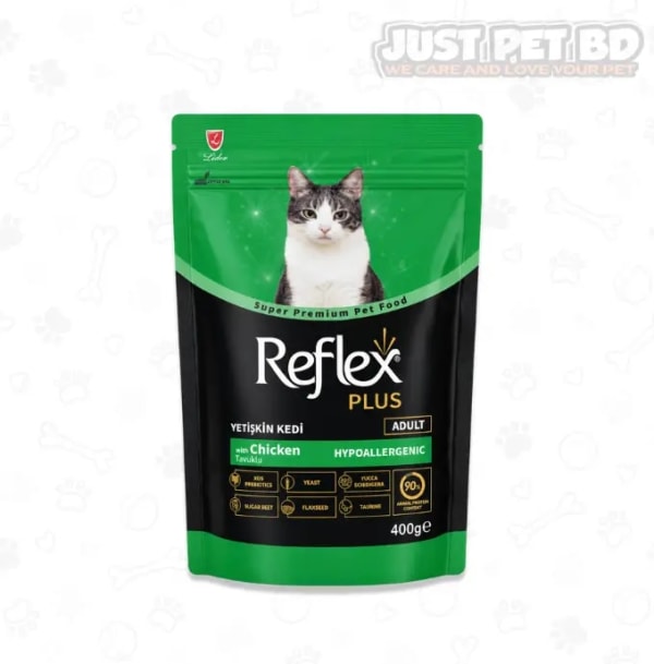 Reflex Plus Super Premium Adult Dry Cat Food Chicken 400g