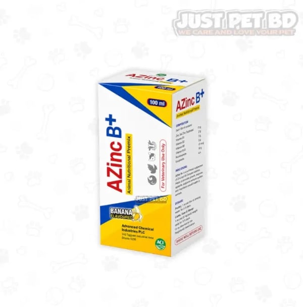 ACI Azinc B+ Vet Zinc & Vitamin B Complex Supplement 100ml