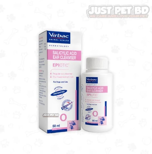 Virbac EpiOtic Ear Cleanser for Cat & Dog 50ml