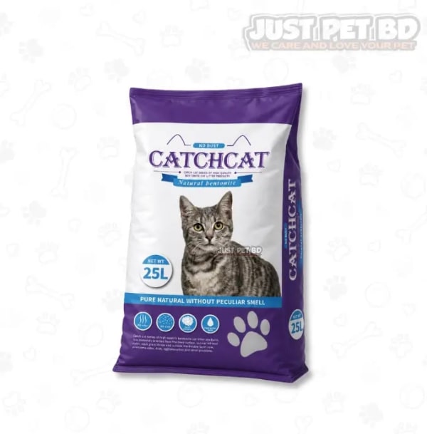 CatchCat Premium Bentonite Cat Litter for Cats 25L