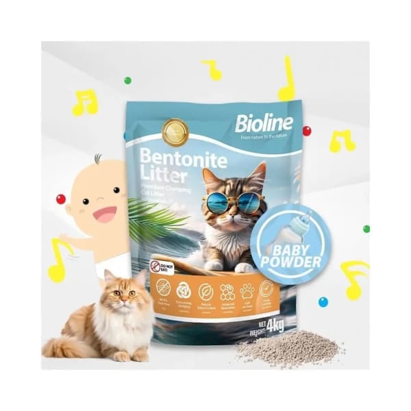 Bioline Premium Cat Litter – 8kg / 10L | Ultra Clumping & Odor Control Pet Litter