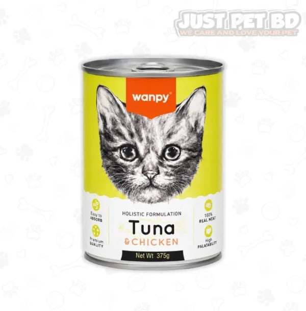 Wanpy Kitten Canned Food Chicken & Tuna 375gm