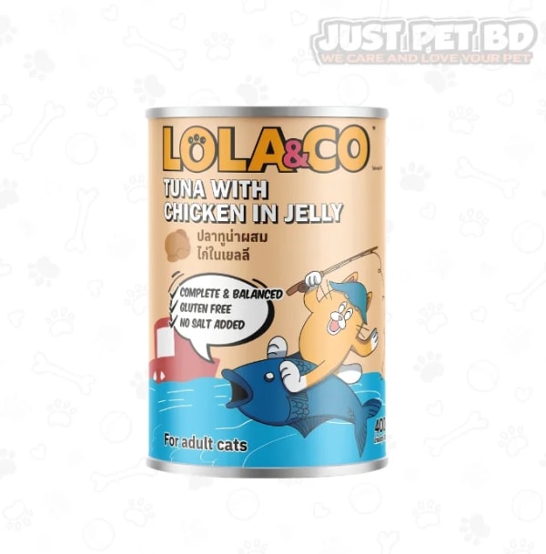 Lola & Co Can Tuna with Chicken in Jelly 400gm