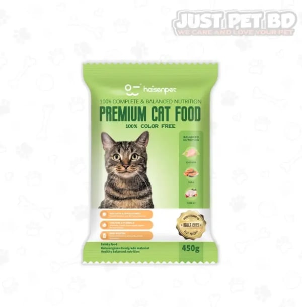 Haisenpet Premium Adult Dry Cat Food Chicken, Tuna & Turkey 3KG