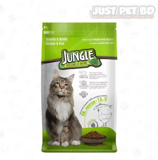 Jungle Adult Dry Cat Food Chicken & Fish 15KG
