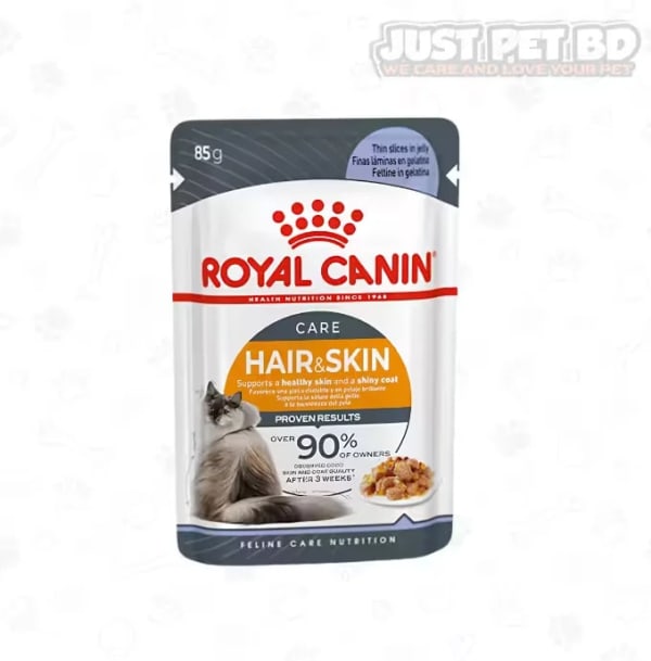 Royal Canin Pouch Hair & Skin Care Jelly 85gm
