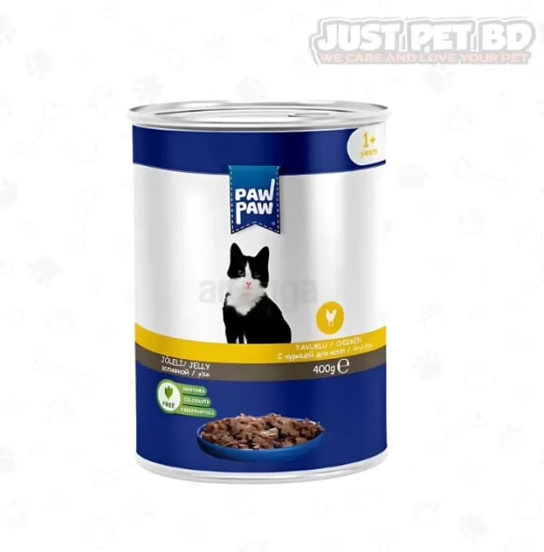 Paw Paw Cat Food Can Adult Chicken 400gm