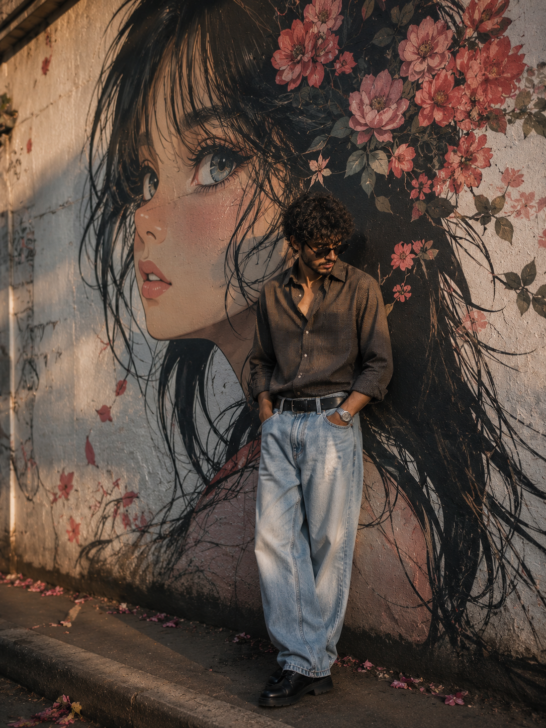 Street Art Mural – Urban Person Portrait - Solo – Urban AI Image Prompt