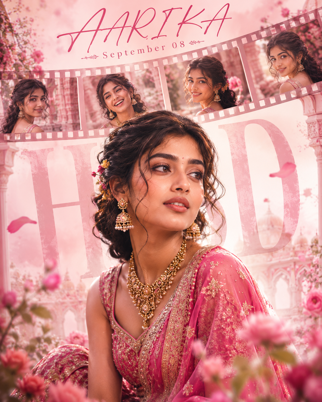 Bollywood Birthday Poster - Birthday Poster AI Image Prompt