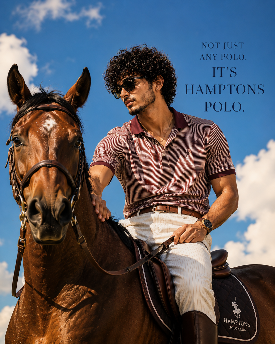 Equestrian Luxury Fashion Editorial - Solo Male – Fashion AI Image Prompt