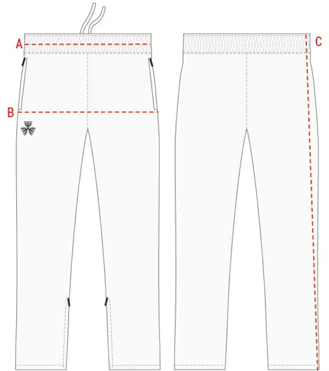 Measuring pants example