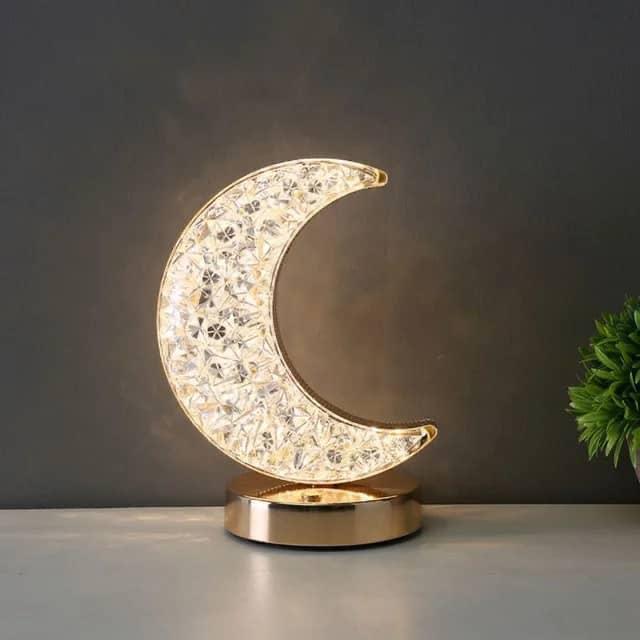 Table Lamp Moon crystal LED RGB USB