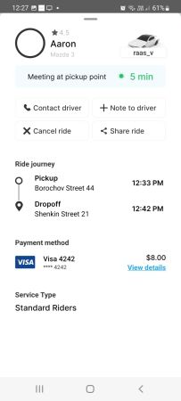Ride booked