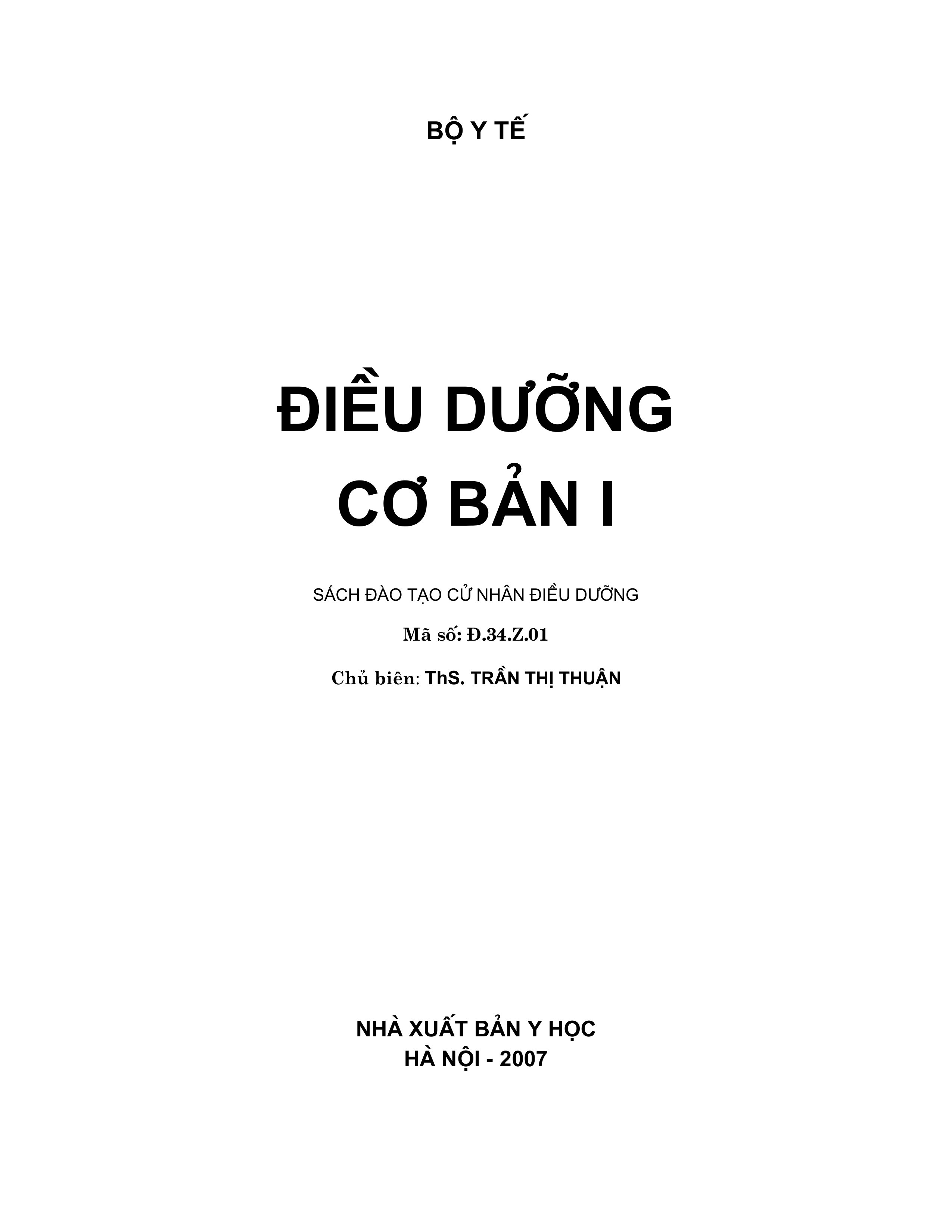 Điều dưỡng cơ bản 1