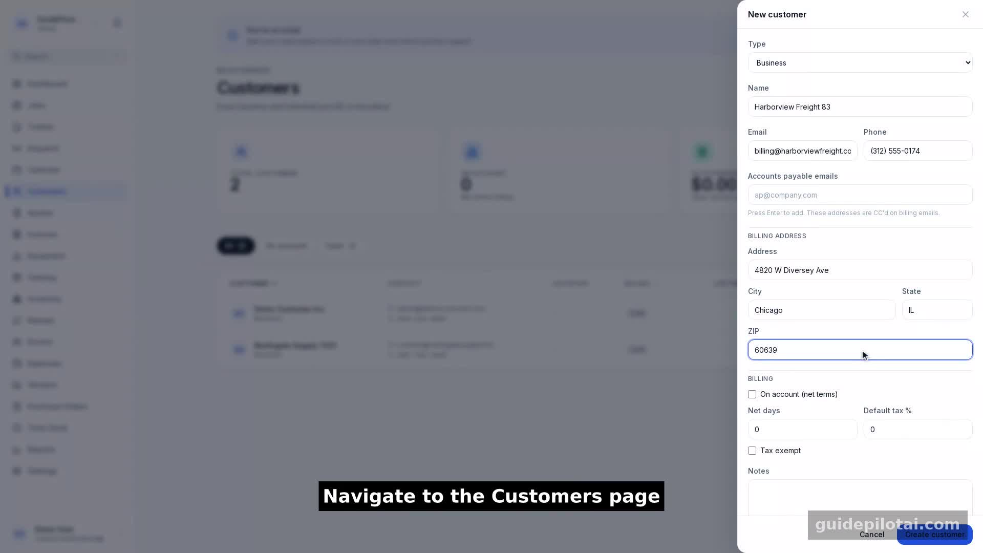 GuidePilot spotlight cursor highlighting the next step