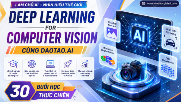 Khoá Học Deep Learning For Computer Vision Cùng Daotao.ai
