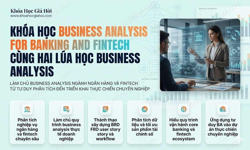 Khóa Học Business Analysis For Banking & Fintech Cùng Hai Lúa Học Business Analysis