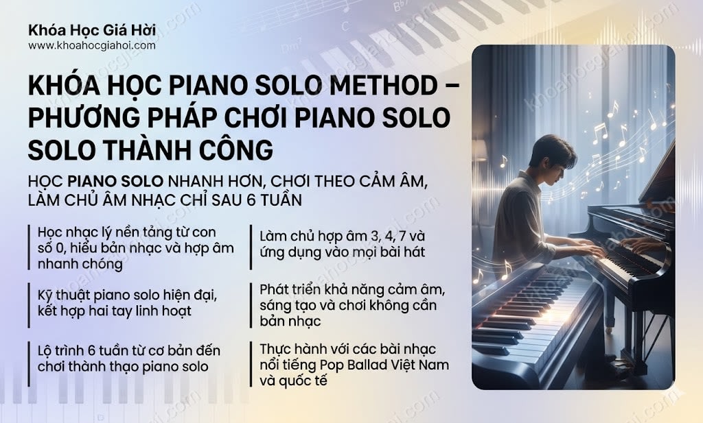 Khóa Học Piano Solo Method – Phương Pháp Chơi Piano Solo Thành Công - Muzika