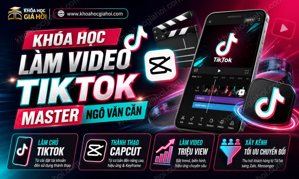 Khóa Học Làm Video Tiktok Master Ngô Văn Cần