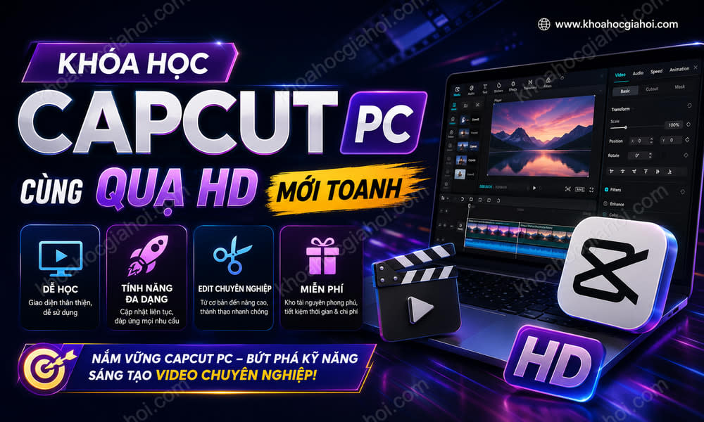 Khóa Học Capcut Pc Cùng Quạ HD Mới Toanh