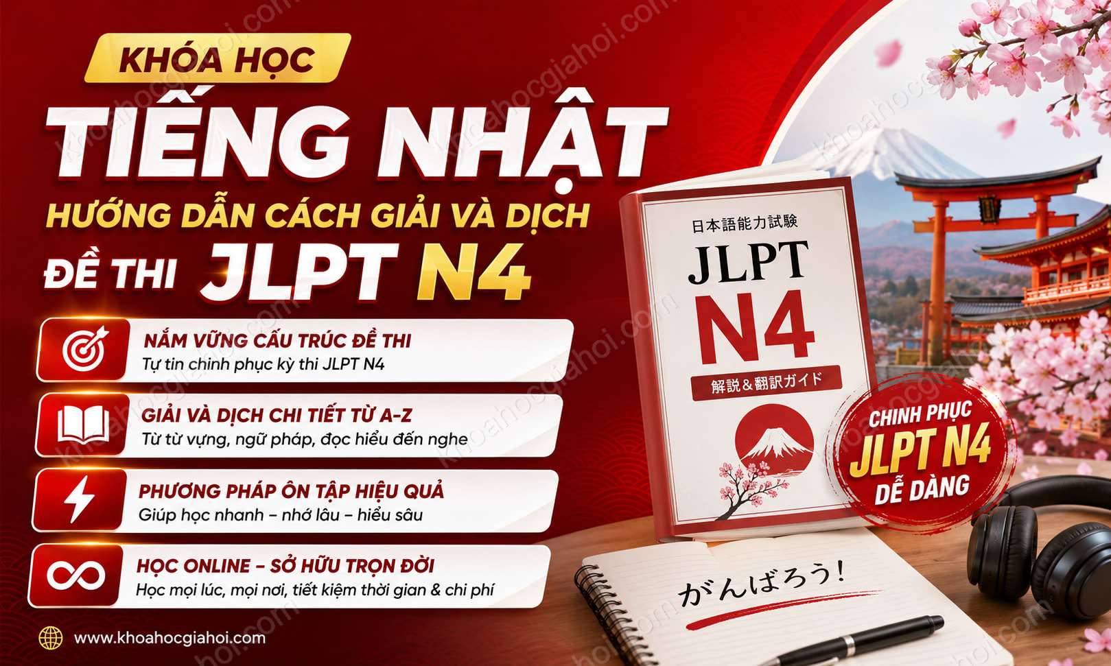 Khóa Học Tiếng Nhật Hướng Dẫn Cách Giải Và Dịch Đề Thi Jlpt N4