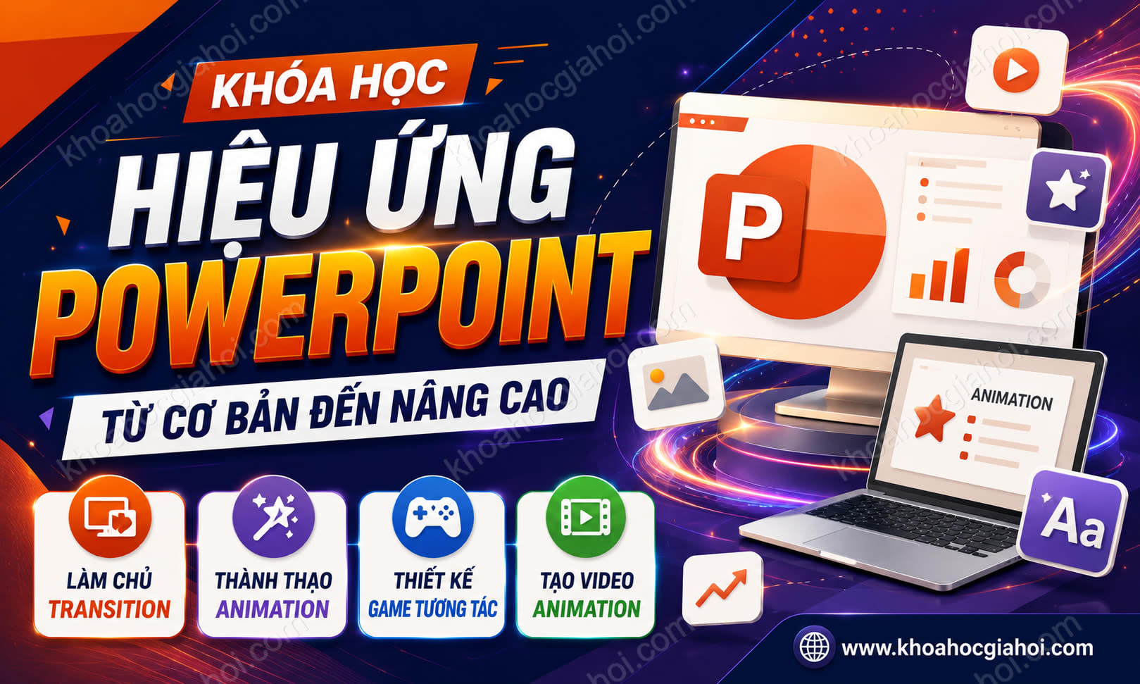 Khóa Học Hiệu Ứng Powerpoint Từ Cơ Bản Đến Nâng Cao