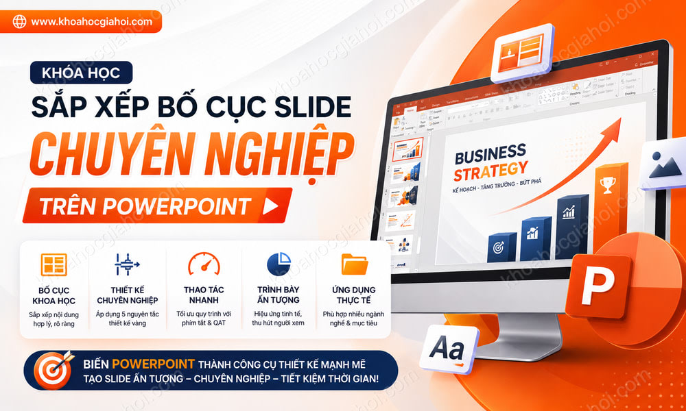 Khóa Học Sắp Xếp Bố Cục Slide Chuyên Nghiệp Trên Powerpoint