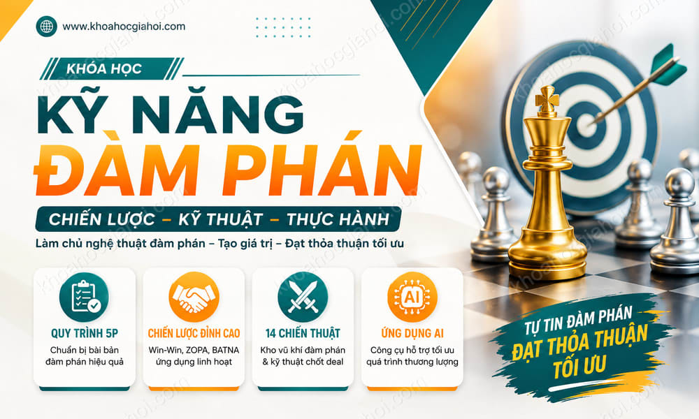 Khóa Học Kỹ Năng Đàm Phán Thực Tiễn: Chiến Lược, Kỹ Thuật & Thực Hành