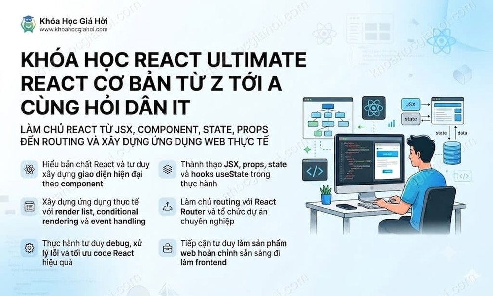 Khóa Học React Ultimate React Cơ Bản Từ Z Tới A Cùng Hỏi Dân IT