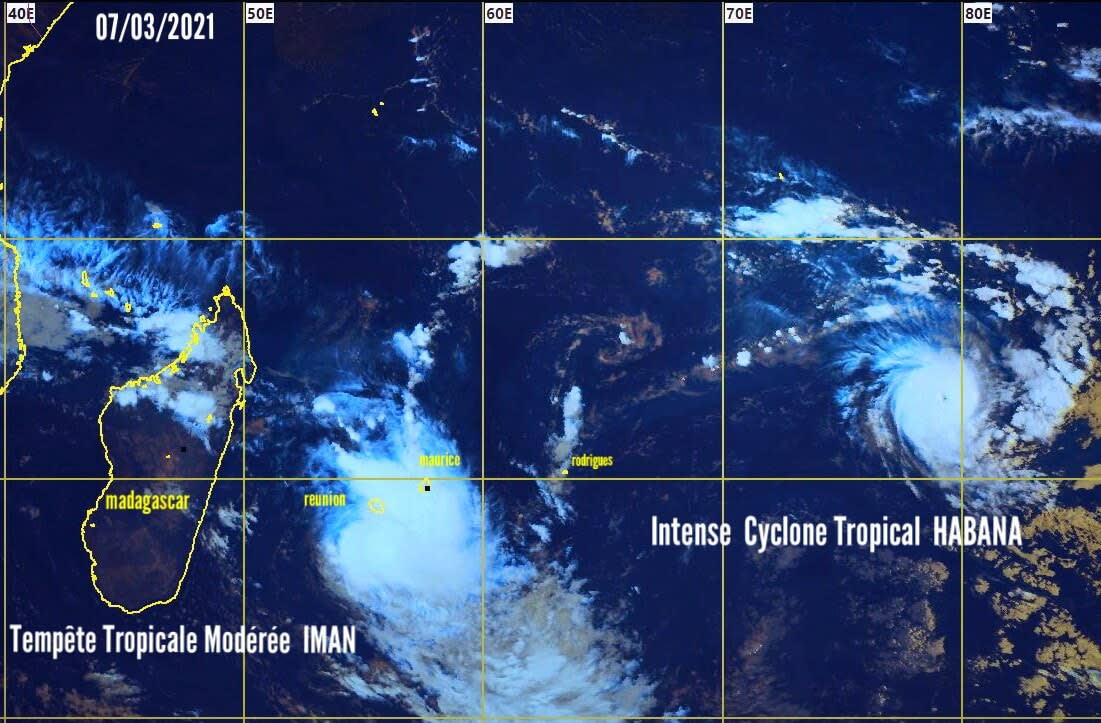 Le système n°14 est finalement devenu la tempête tropicale modérée IMAN, à 04hrs ce matin.
