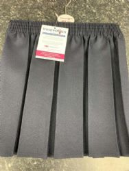 Pleated Box Skirt  Grey