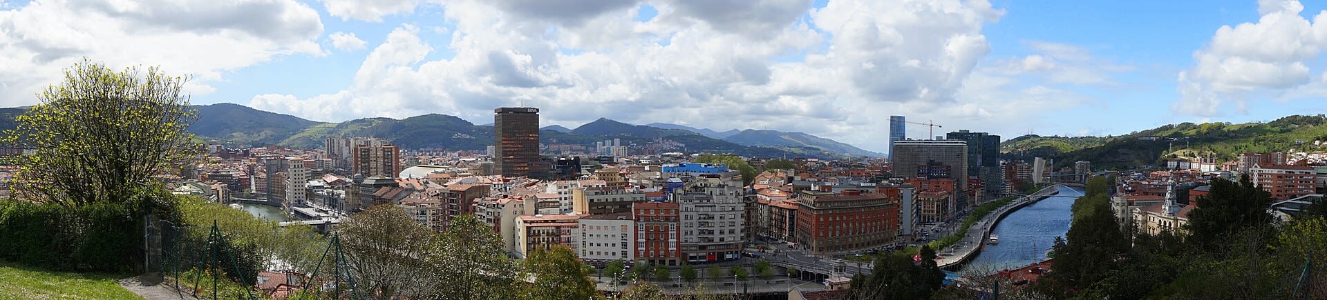 Bilbao aerial view