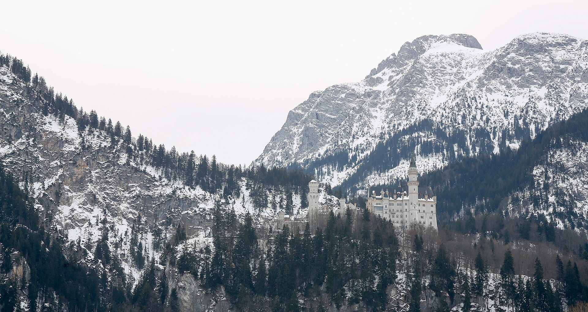Bavarian Alps aerial view