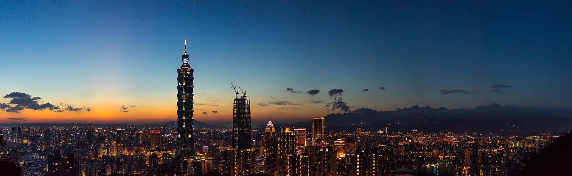 Taipei aerial view