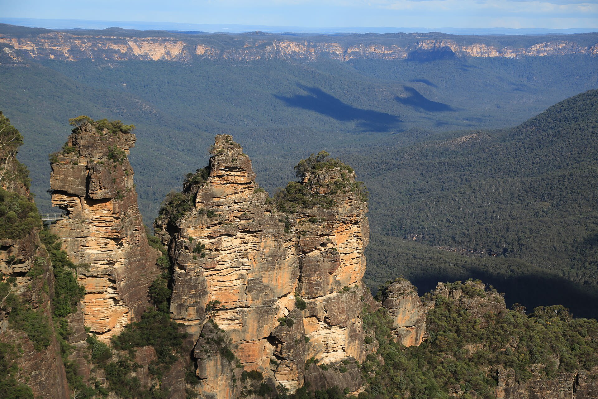 Blue Mountains aerial view
