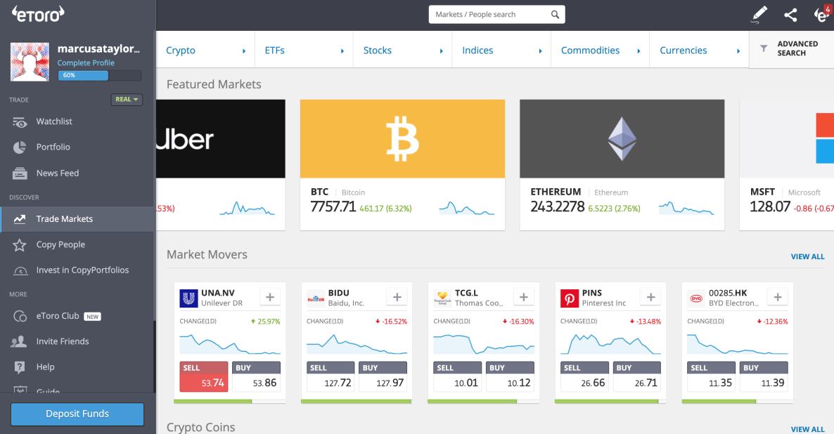 Приложение etoro недоступно почему