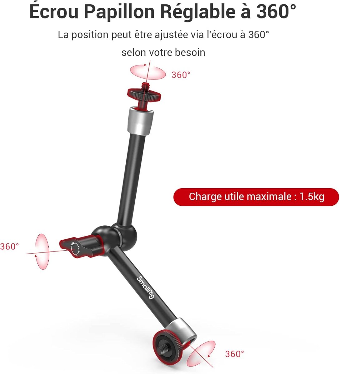 Bras Magique avec Super Pince SMALLRIG 11" miniature 4