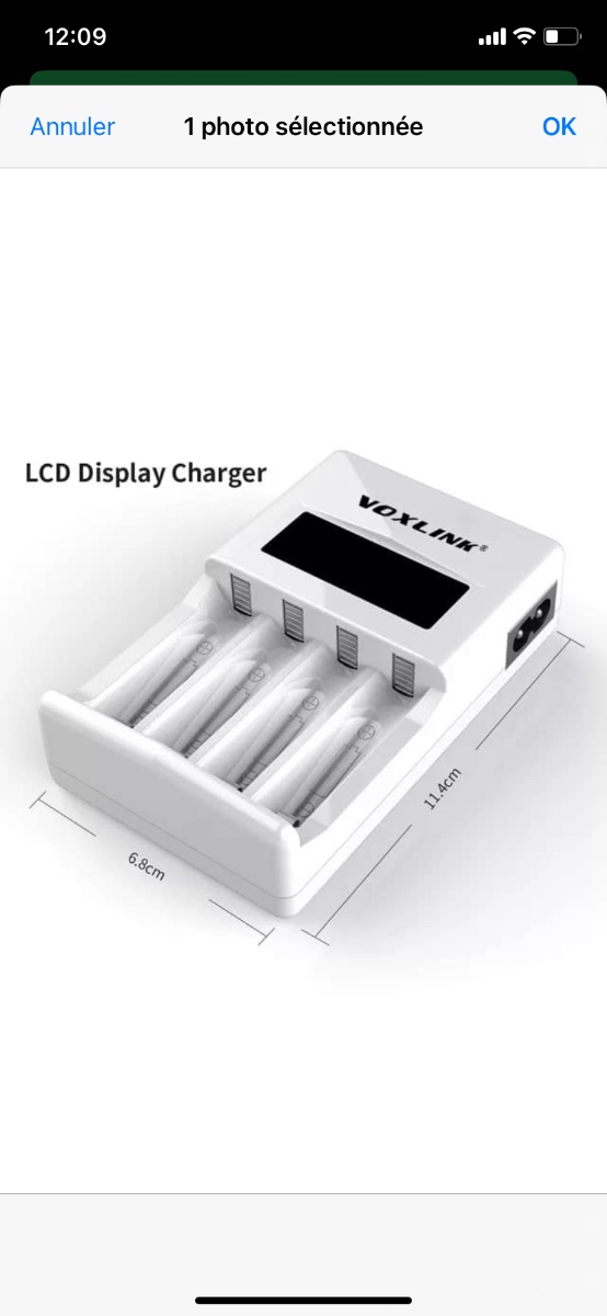 Chargeur de piles voxlink  miniature 3