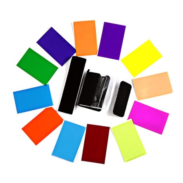 Kit gélatine pour vos flash cobra de 12 couleurs 