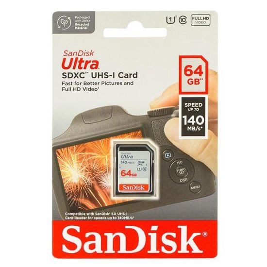 Carte mémoire Sandisk 64GB 140MB/S miniature 3