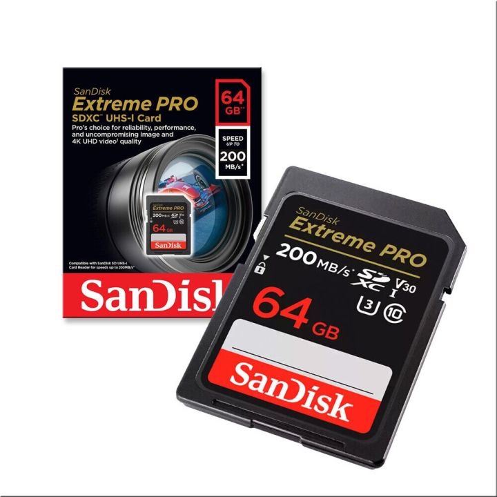 Carte mémoire sandisk extrême Pro 64 GB 200MB/S miniature 3