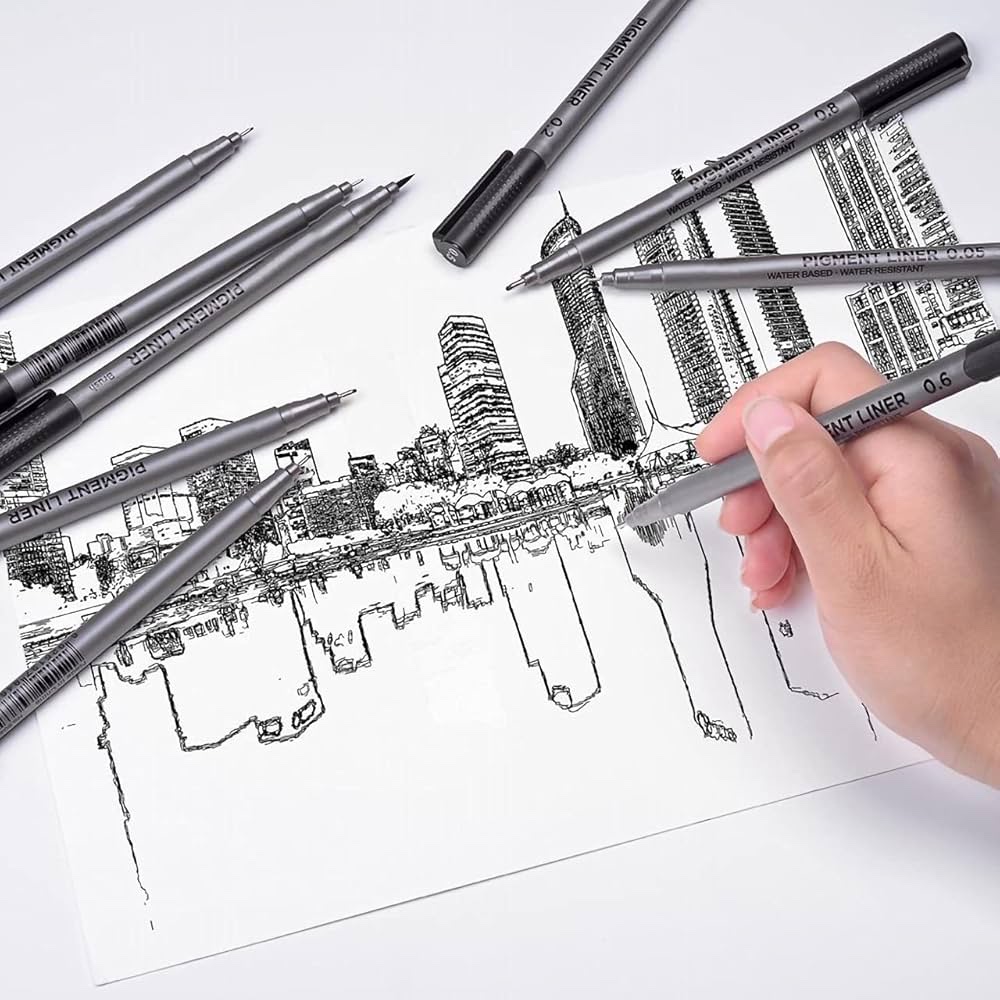 Pigment Fineliner noir miniature 3