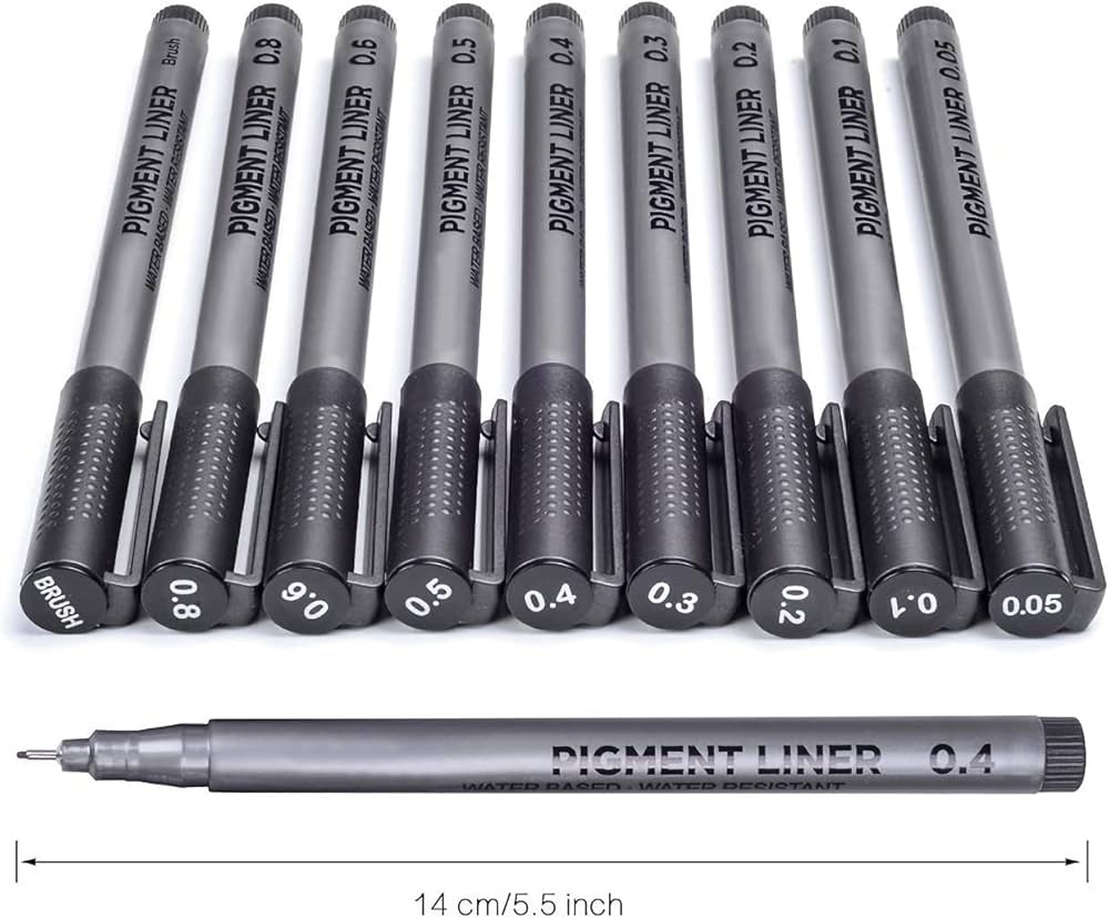 Pigment Fineliner noir miniature 4