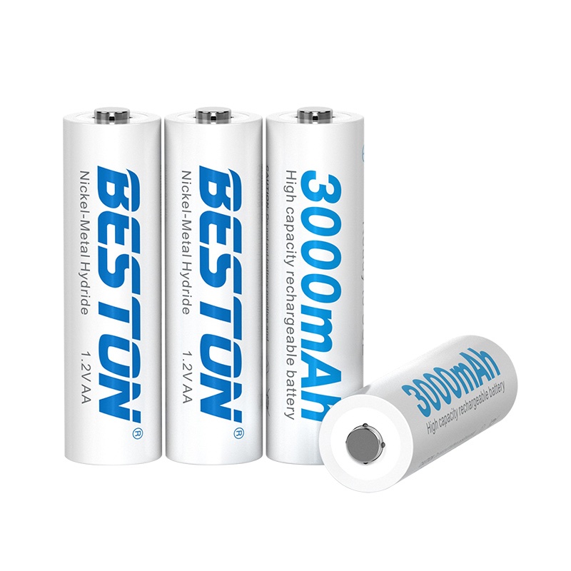 Pile rechargeable Beston 3000mAh de deux paires  miniature 2