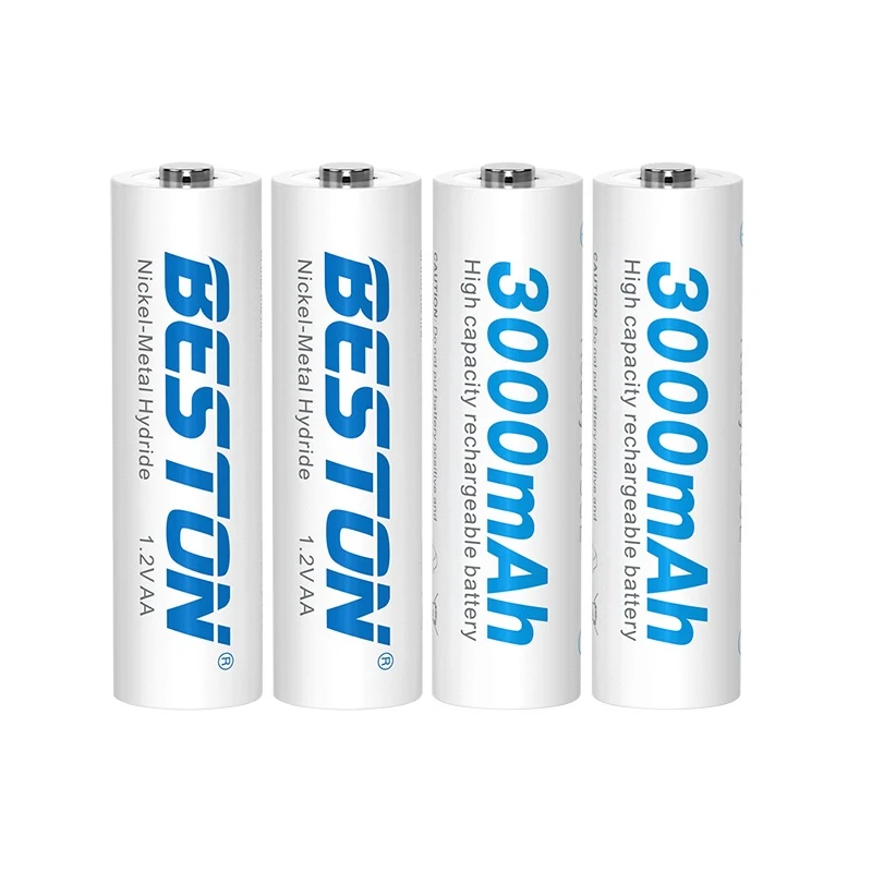 4 x Piles rechargeables BESTON AA 3000mAh