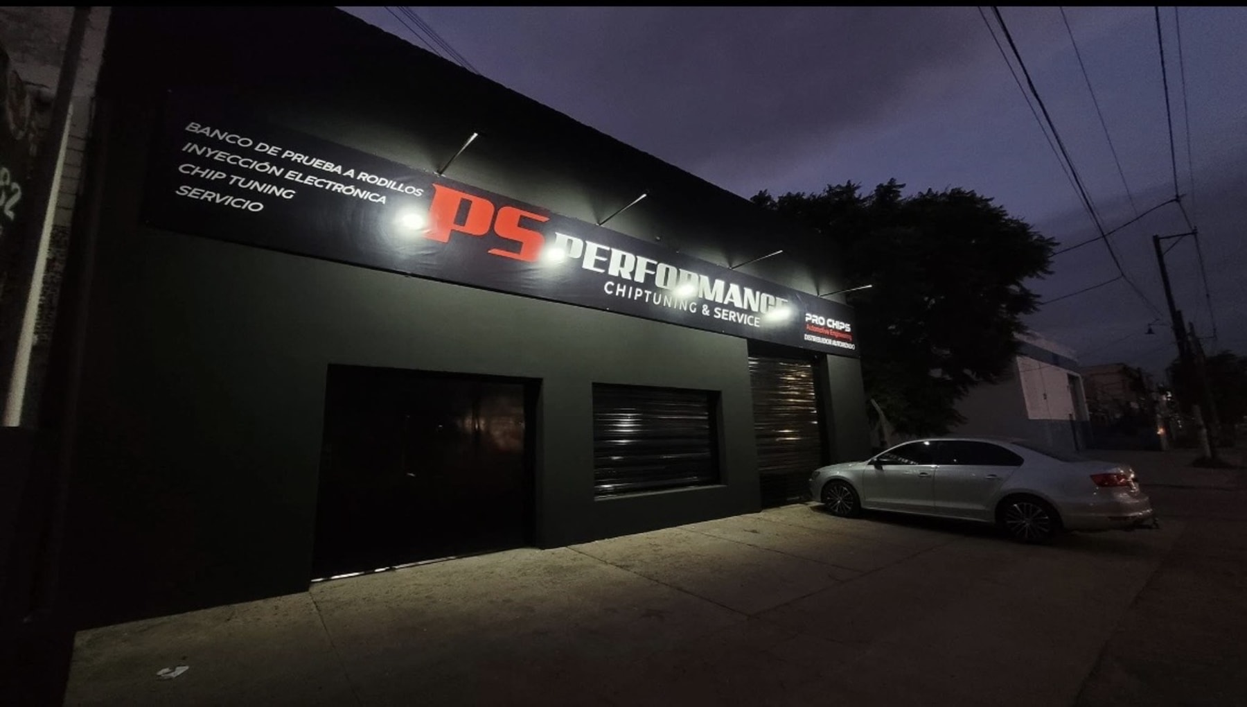 Exterior de las instalaciones de PS Performance en Córdoba