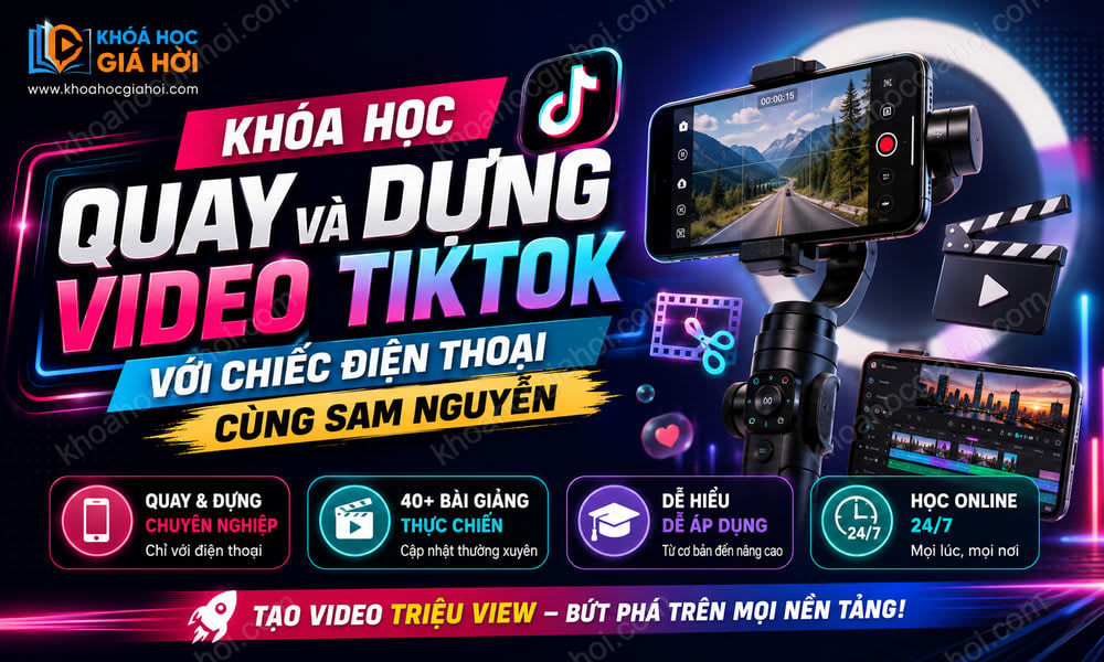 Khóa Học Quay Và Dựng Video Tiktok Với Chiếc Điện Thoại Cùng Sam Nguyễn